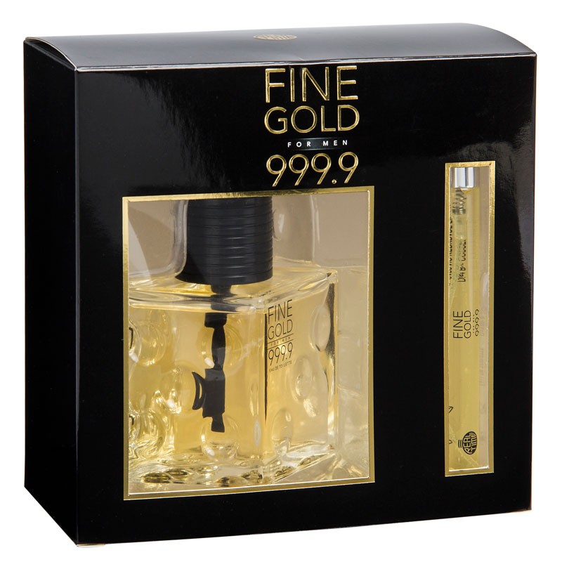 COFFRET EAU DE TOILETTE FINE GOLD MEN REAL TIME