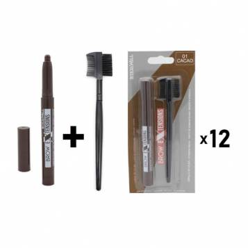LETICIA WELL CACAO BROW BRUSH & PENCIL