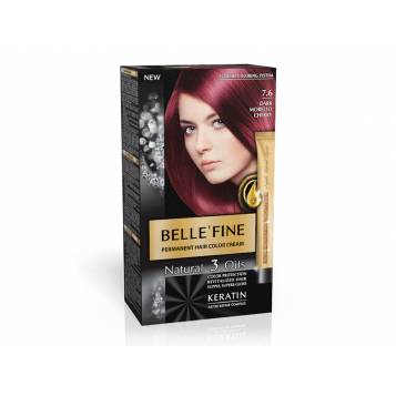 CRÈME COLORANTE PERMANENTE CHEVEUX NOIR GRIOTTE BELLE'FINE