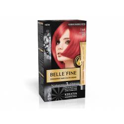 CRÈME COLORANTE PERMANENTE CHEVEUX ROUGE INTENSE BELLE'FINE