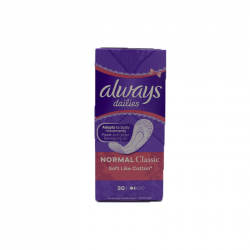 ALWAYS DAILIES NORMAL CLASSIC TOPSHEET
