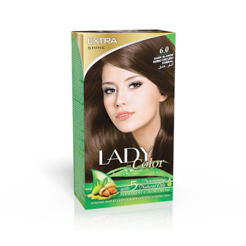 LADY IN COLOR 6.0 DARK BLONDE PERMANENT COLOR CREAM