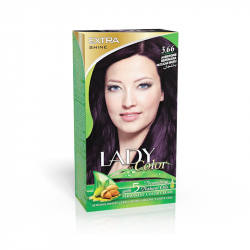 LADY IN COLOR 3.66 AUBERGINE PERMANENT COLOR CREAM