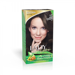 LADY IN COLOR 4.0 BROWN PERMANENT COLOR CREAM