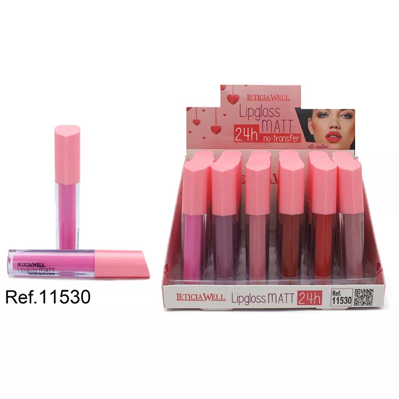 LIP GLOSS MATTE 24 H NO TRANSFER LETICIA WELL