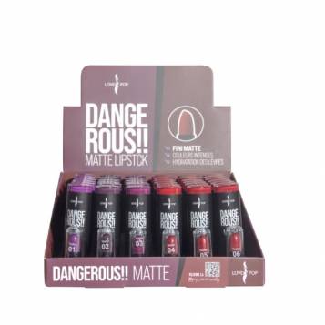 ROUGE A LEVRES DANGEROUS MATTE LOVELY POP