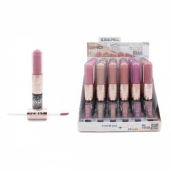 LETICIA WELL DUO LONGUE WEAR MATTE AND SHINY LIPGLOSS 24 H