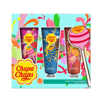 CHUPA CHUPS HAND CREAM SET (STRAWBERRY, TUTTI FRUTTI, COLA)