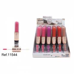 LETICIA WELL DUO LONGUE WEAR MATTE AND SHINY LIPGLOSS 24 H