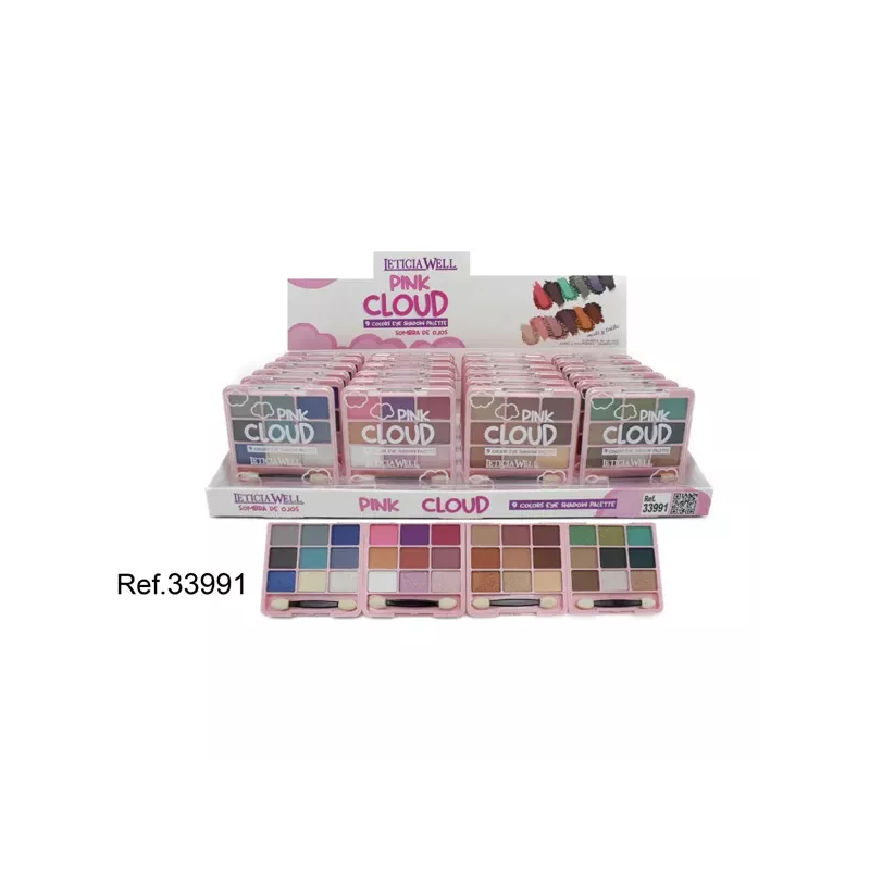 LETICIA WELL PINK CLOUD 9 COLORS EYE SHADOW